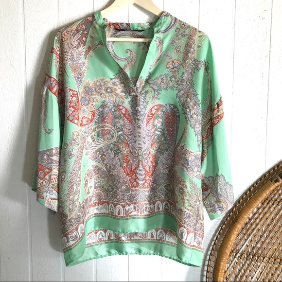 Zara Tops - Zara Paisley Blouse